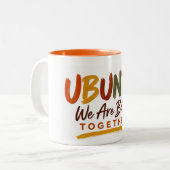 Ubuntu We Are Better Together Mok (Voorkant links)