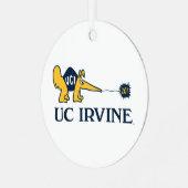 UC Irvine | UCI Anteaters Zot! Metalen Ornament (Voorkant links)