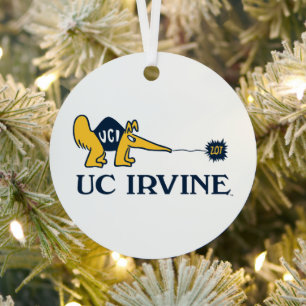 UC Irvine UCI Anteaters Zot! Metalen Ornament