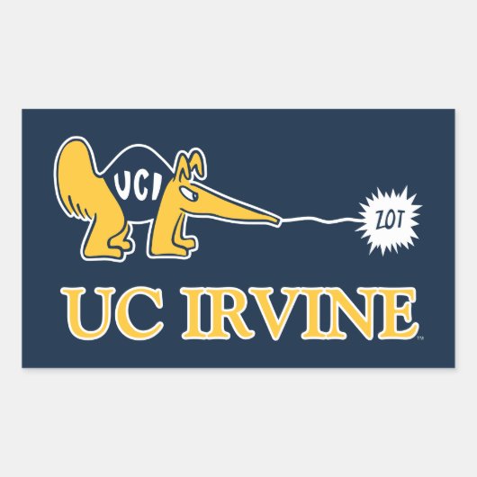 UC Irvine | UCI Anteaters Zot! Rechthoekige Sticker (Voorkant)