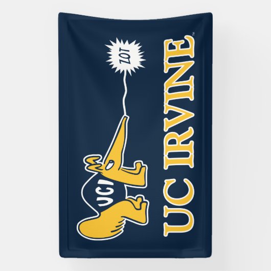 UC Irvine | UCI Anteaters Zot! Spandoek (Verticaal)