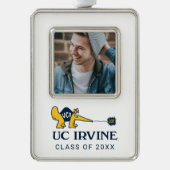 UC Irvine | UCI Anteaters Zot! Verzilverd Omlijst Ornament (Voorkant)