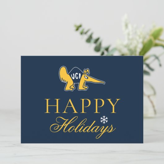 UC Irvine | UCI Miereneters Feestdagenkaart (Staand voorkant)