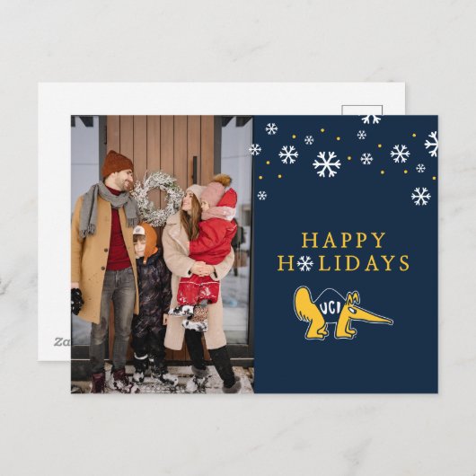 UC Irvine | UCI-voorverwarmers Feestdagenkaart (Voorkant / Achterkant)