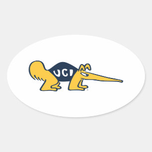 UC Irvine UCI-voorverwarmers Ovale Sticker