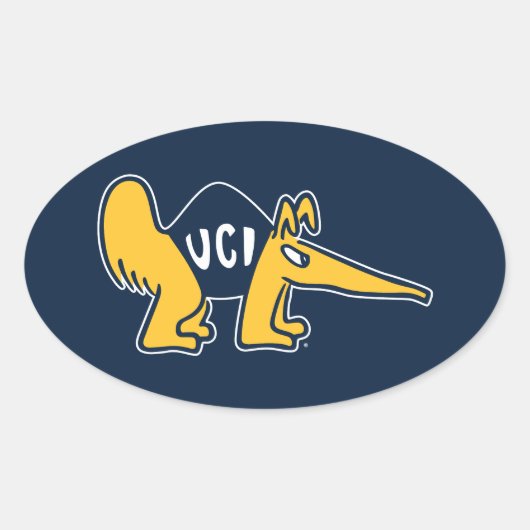 UC Irvine | UCI-voorverwarmers Ovale Sticker (Voorkant)