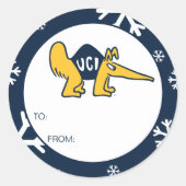UC Irvine | UCI-voorverwarmers Ronde Sticker (Voorkant)