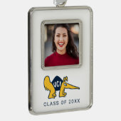 UC Irvine | UCI-voorverwarmers Verzilverd Omlijst Ornament (Rechts)