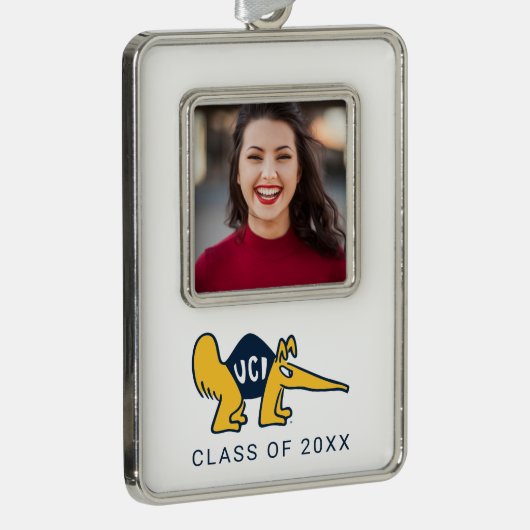 UC Irvine | UCI-voorverwarmers Verzilverd Omlijst Ornament (Rechts)