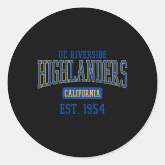 UC Riverside Highlanders Est Datum Ronde Sticker