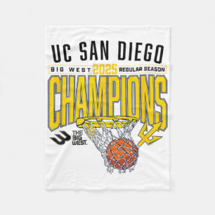 Uc San Diego Tretons 2025 Regulier Seizoen Basketb Fleece Deken