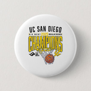 Uc San Diego Tretons 2025 Regulier Seizoen Basketb Ronde Button 5,7 Cm