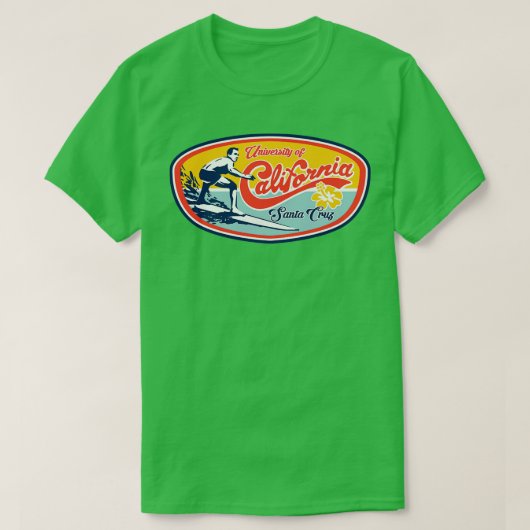 UC UCSC Classic Surfer Design T-shirt (Design voorkant)