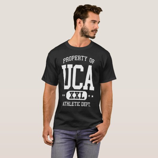 UCA Retro Athletic Property Dept T-shirt (Voorkant volledig)