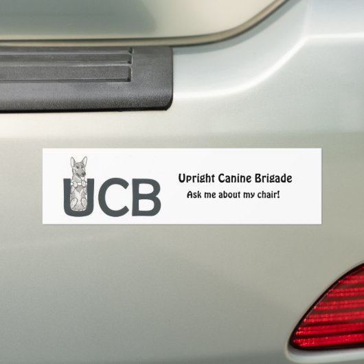UCB BRAT - German Shepherd - Bumpersticker (Op auto)