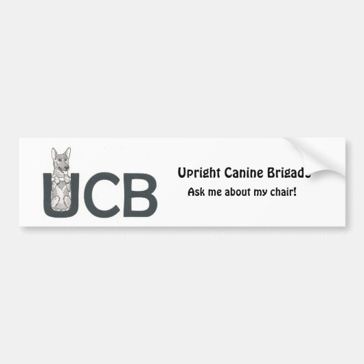 UCB BRAT - German Shepherd - Bumpersticker (Voorkant)