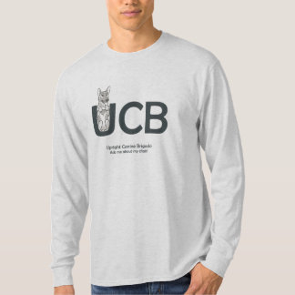 UCB Briet German Shepherd Mannen Long Slapeved T T-shirt