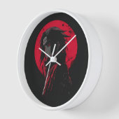 Uchiha Clan Rode Maan Wandklok - Naruto Anime Dec (Hoek)