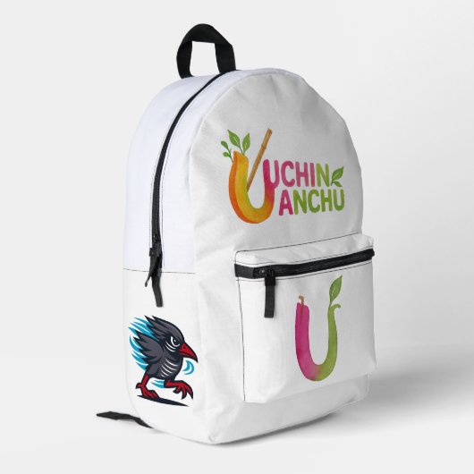 Uchinanchu Bedrukte Rugzak (Achterkant Hoek Links)