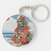 Uchinanchu Ik wacht ! op je Sleutelhanger (Achterkant)