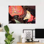 Uchisar, Kleurrijk, Mozaïek Lampen Poster (Thuiskantoor)