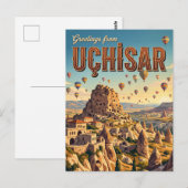 Uçhisar Turkije Briefkaart (Voorkant / Achterkant)