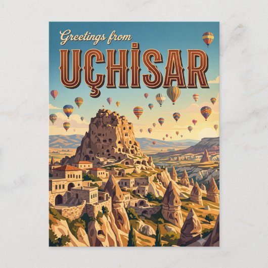 Uçhisar Turkije Briefkaart (Voorkant)