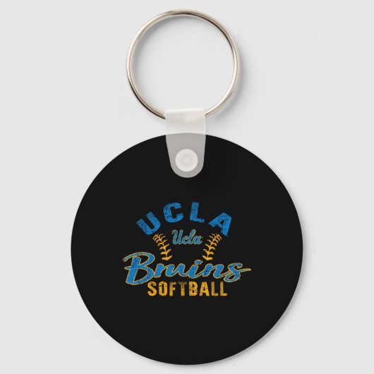 Ucla Bruins Softbal Antiek Officieel Gelicentieerd Sleutelhanger (Voorkant)