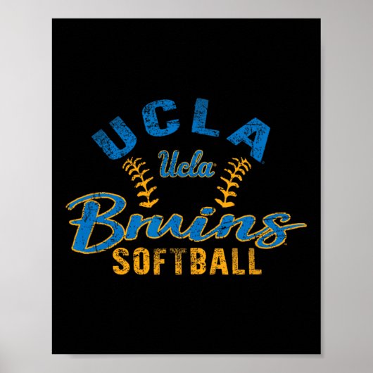 Ucla Bruins Softll Vintage Officially Licensed Poster (Voorkant)