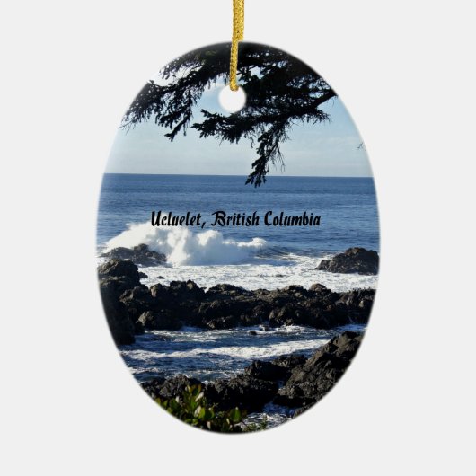 Ucluelet, Brits-Columbia Keramisch Ornament (Voorkant)