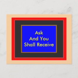 ! UCreate Zazzle - Vraag het u Briefkaart