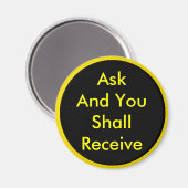 ! UCreate Zazzle - Vraag het u Magneet (Voorkant / Achterkant)