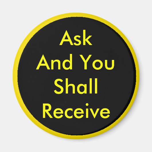 ! UCreate Zazzle - Vraag het u Magneet (Voorkant)