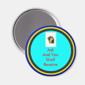 ! UCreate Zazzle - Vraag het u Magneet (Voorkant / Achterkant)