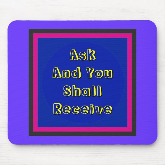 ! UCreate Zazzle - Vraag het u Muismat (Voorkant)