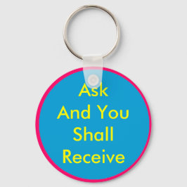 ! UCreate Zazzle - Vraag het u Sleutelhanger