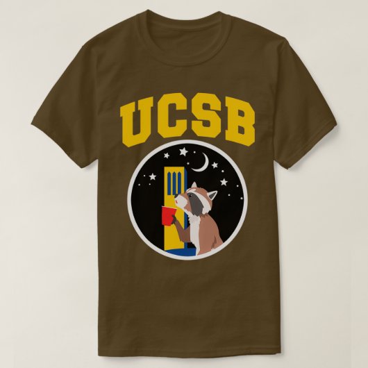 UCSB Raccoon TShirt (Design voorkant)