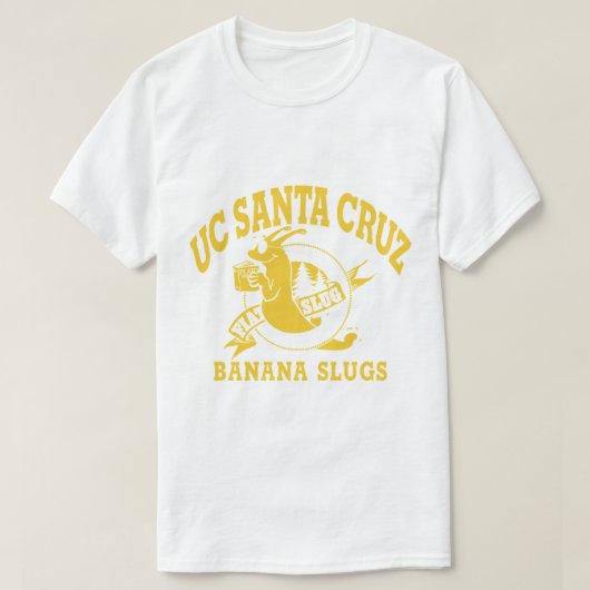 UCSC Santa Cruz Banana Slugs T-shirt (Design voorkant)