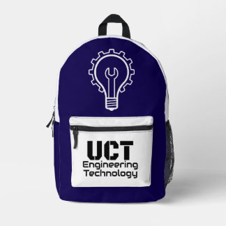 UCT_ENGINEERING PRINTED BACKPACK BEDRUKTE RUGZAK