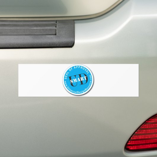 UD-Smart zegeling van goedkeuring Bumpersticker (Op auto)