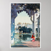 Udaipur Castle, India, Hiroshi Yoshida Poster (Voorkant)