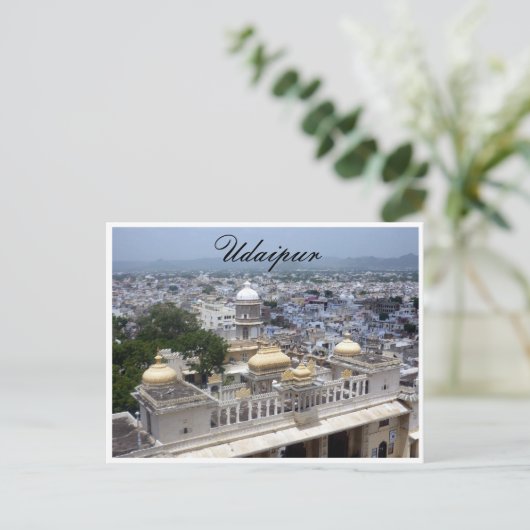 udaipur india briefkaart (Staand voorkant)
