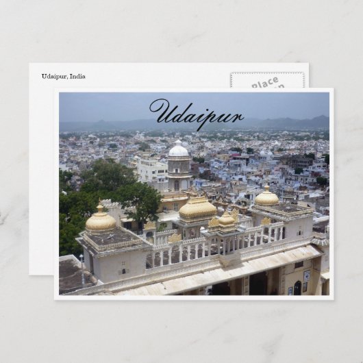 udaipur india briefkaart (Voorkant / Achterkant)