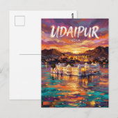 Udaipur India Briefkaart (Voorkant / Achterkant)