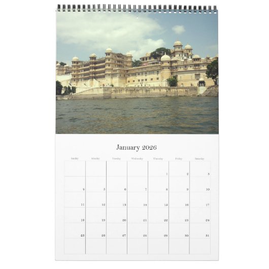 udaipur india kalender (Jan 2026)