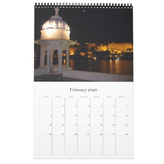 udaipur india kalender (Feb 2026)
