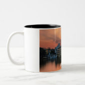 Udaipur sunset over Lake Pichola Tweekleurige Koffiemok (Links)