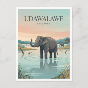 Udawalawe Reservoir, Udawalawe Nationaal Park Briefkaart