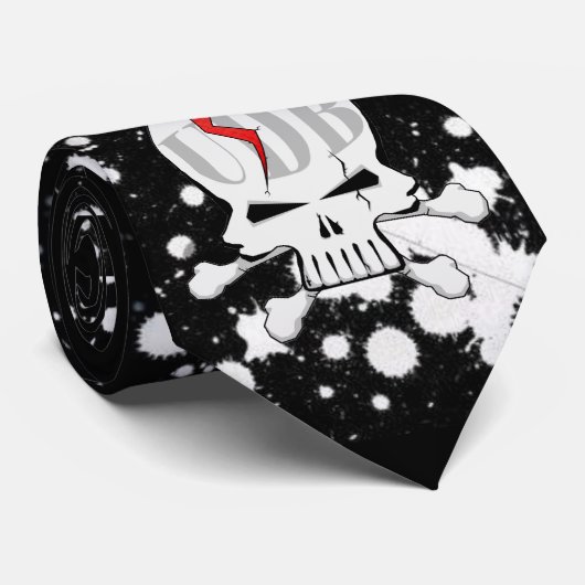 UDB-Stropdas - White Splatter Stropdas (Opgerold)