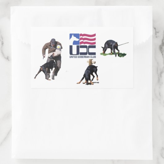 UDC IPO-Sticker Rechthoekige Sticker (Tas)